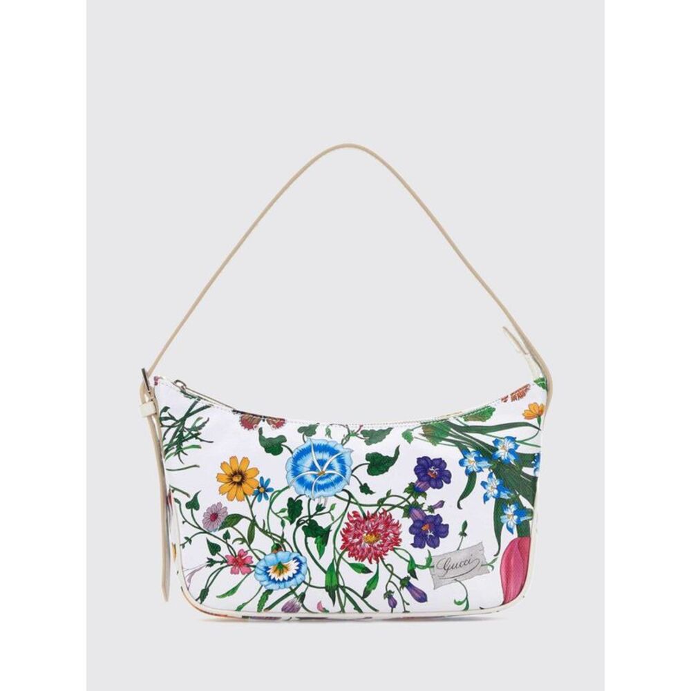 Gucci Women Lady Lunetta Floral Print Cotton Mini Shoulder Bag Gucci